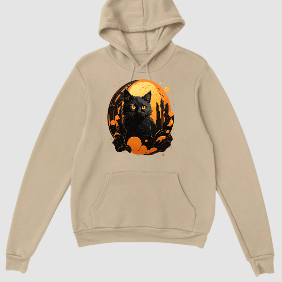 Hoodie Basic Kadın Ekru