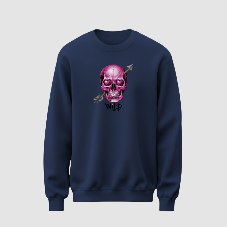 Sweatshirt Basic Kadın Lacivert